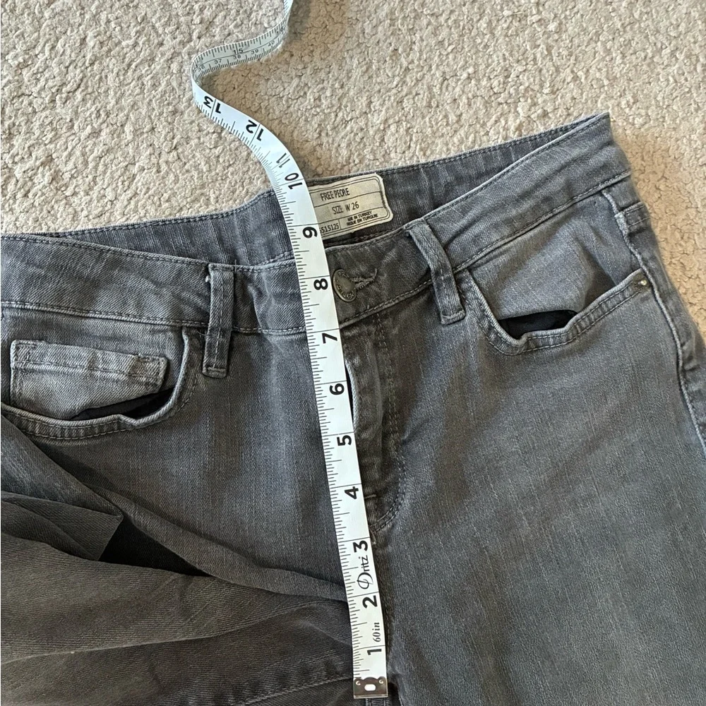 Free People Charcoal Denim Pants Women’s Size 26